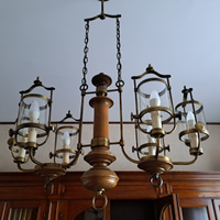 Set lampadario e lampada da studio