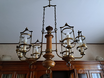 Set lampadario e lampada da studio