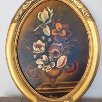 Quadro Ovale Vintage Dipinto
Fiori