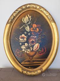 Quadro Ovale Vintage Dipinto
Fiori