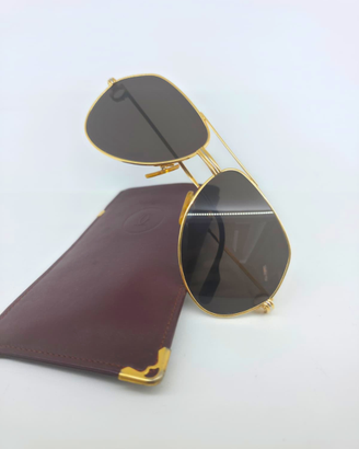 Cartier Vintage Vendome Louis Gold Occhiali Sole