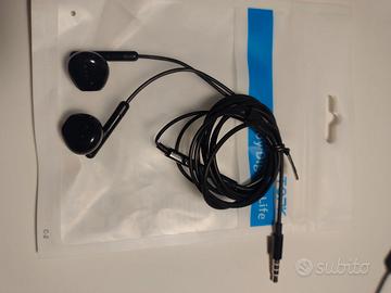 Cuffiette auricolari jack 3.5 Topk neri