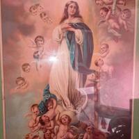 quadro antica immagine Madonna Immacolata concezio