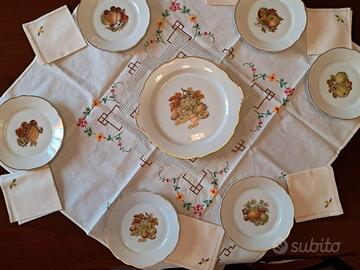 Servizio piatti frutta Vintage "Verbano - Laveno"