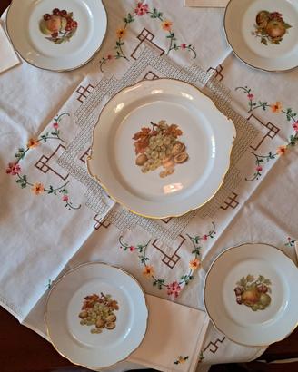 Servizio piatti frutta Vintage "Verbano - Laveno"