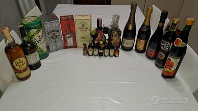 Bottiglie liquori e spumanti