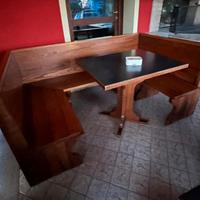 panche e tavoli in legno