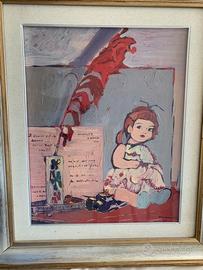 Quadro Natura morta con bambola