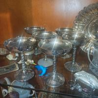 n. 6 calici antichi in silver plated rb. Rogers