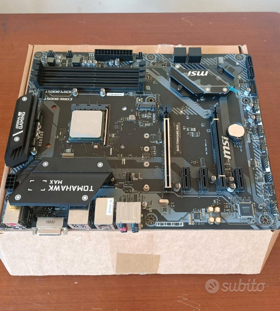MSI B450 Tomahawk MAX + CPU Ryzen 5 3600 - Informatica In vendita