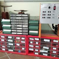 Lotto materiale elettrotecnico+trasf.banco