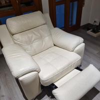 poltrona relax in pelle