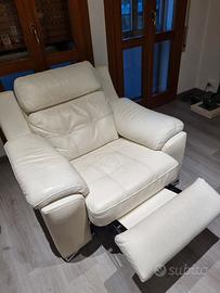 poltrona relax in pelle