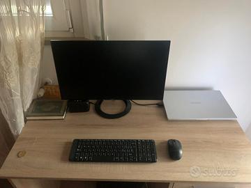 MONITOR ASUS+SET TASTIERA E MOUSE LOGITECH WIRELES