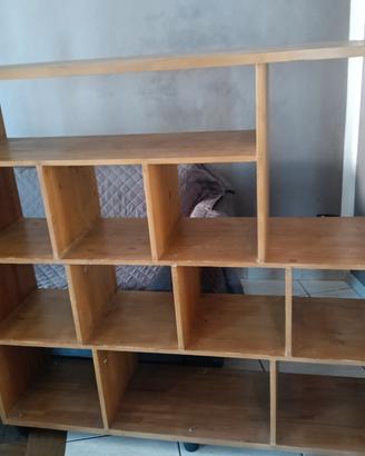 libreria artigianale legno massello.