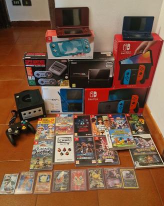 Lotto Nintendo giochi e console + carte Pokemon