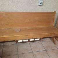 panca in legno con cassetto
