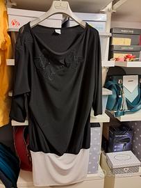 Blusa donna (o monidress) con decoro