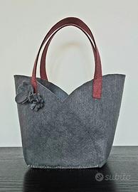 Borsa Secchiello in Feltro - Antracite