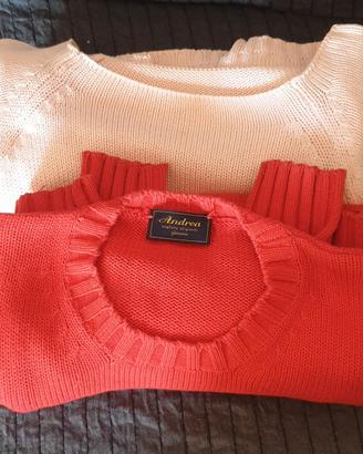 Lotto 2 Maglie Artigianali in Cotone 100% 
