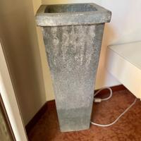 Vaso alto da arredo a bocca quadrata