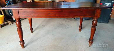 ANTICO TAVOLO VENETO RUSTICO ORIGINALE FINE '800