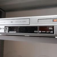 COMBO VHS DVD DIVX CD VCD SVCD MP3 LETTORE VHS+TEL