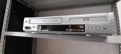 COMBO VHS DVD DIVX CD VCD SVCD MP3 LETTORE VHS+TEL