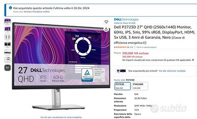 MONITOR Dell P2723D 27'' QHD (2560x1440)