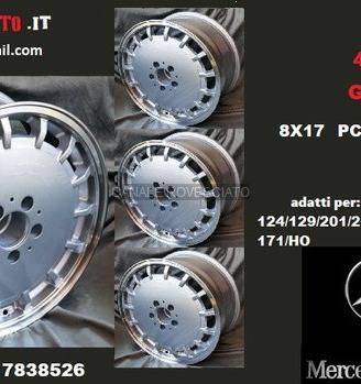 Cerchi gulli 8x17 5x112 et28 mercedes