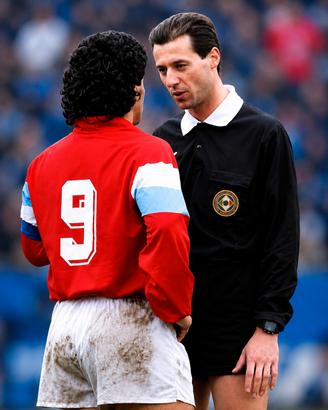 fotografia Maradona Pisa vs Napoli 
