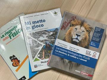 Lotto libri scenze+fisica+scenze motorie(2/3anno)