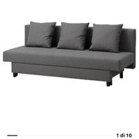 Divano letto a 3 posto grigio asarum ikea