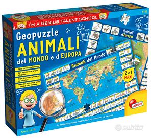 Lisciani Puzzle - I'm a Genius Geopuzzle Animali
