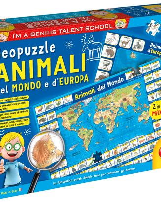 Lisciani Puzzle - I'm a Genius Geopuzzle Animali
