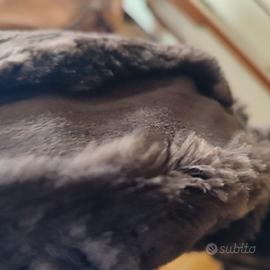 giacca corta in pelliccia di castoro nero autentic