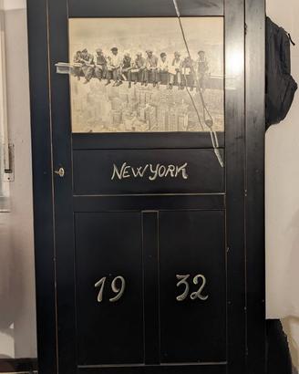 armadio shabby chic / pop art stampa unico