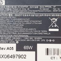 alimentatore HP notebook