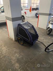 Carrello bici per animali