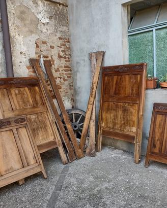 2 letti stile Liberty inizio '900