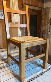 Sedie Legno Massello