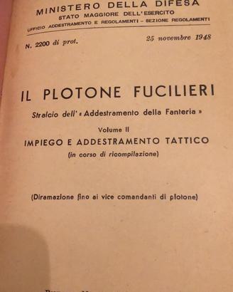 Plotone Fucilieri 1948 Bozza Stampa N.2200