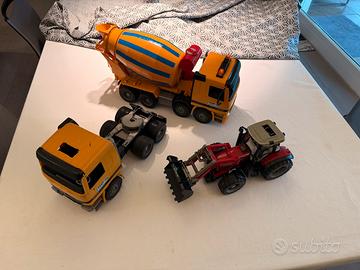 Lotto 3 Veicoli Giocattolo Bruder