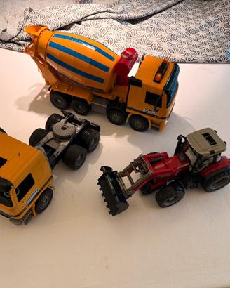 Lotto 3 Veicoli Giocattolo Bruder