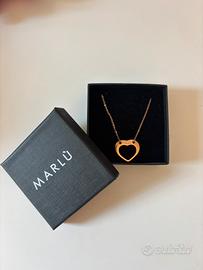 Collana Marlù con cuore con incisone “nel mio”