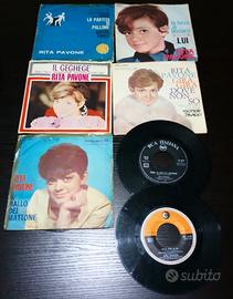 7 dischi vinile 45 giri - rita pavone