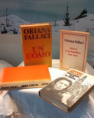 Oriana Fallaci set 4 Libri anni 70 Un Uomo Niente