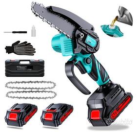 Mini Motosega a Batteria Con 2×2,0Ah Batterie 6