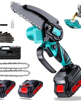 Mini Motosega a Batteria Con 2×2,0Ah Batterie 6