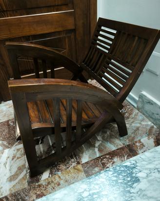 poltrone massello teak